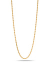 Classic Rope Chain Necklace in Gold Tone