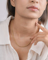 Classic Rope Chain Necklace in Gold Tone