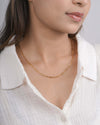 Modern Paperclip Chain Bracelet in Gold Tone