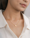 Delicate Heart Pendant Necklace in Gold Tone