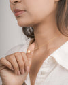 Delicate Heart Pendant Necklace in Gold Tone