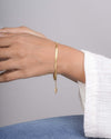 Modern Gold Flat Chain Bracelet