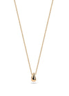 Minimalist Gold Tone Teardrop Pendant Necklace