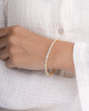 Square Cut Crystal Tennis Bracelet