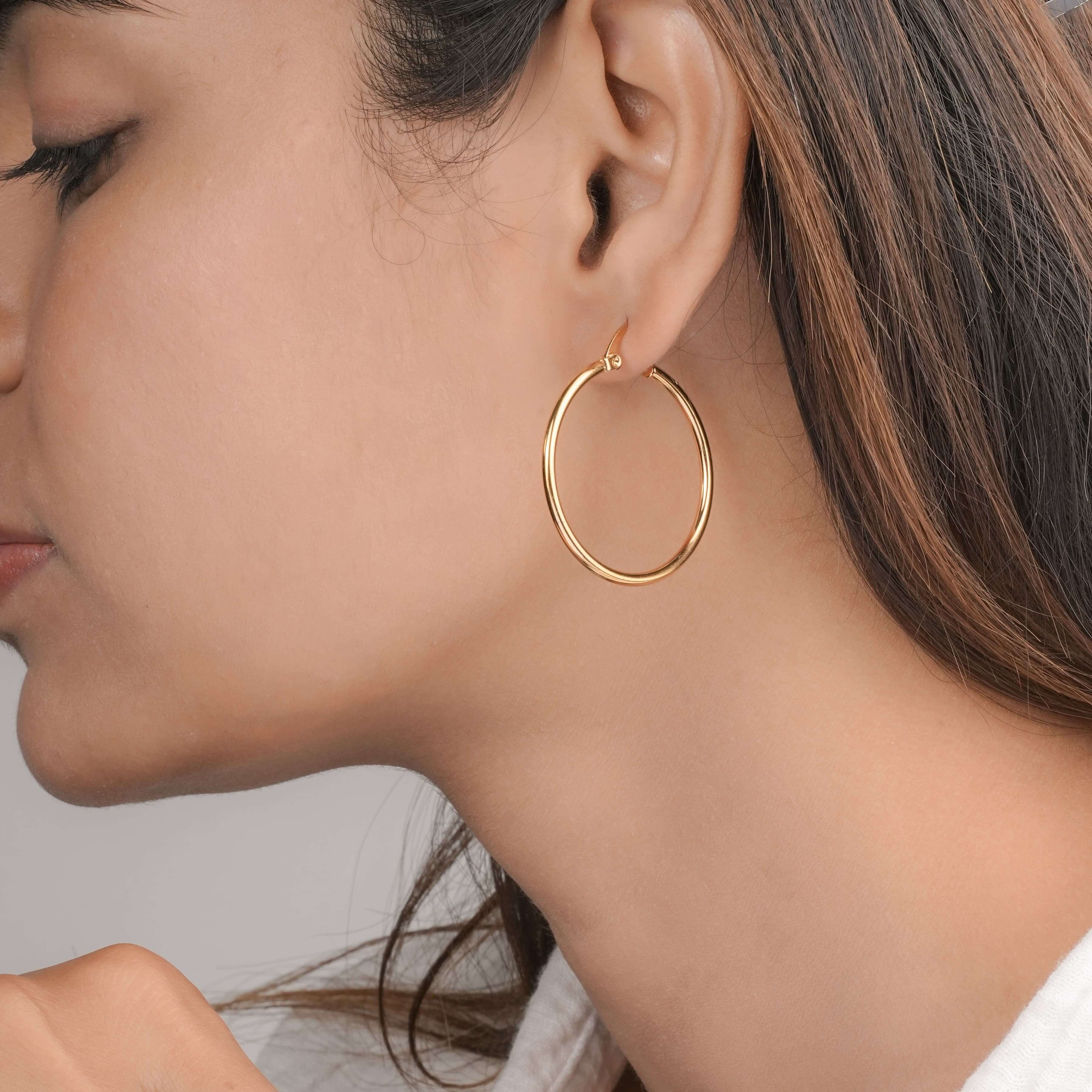 Timeless Gold Toned Hoops