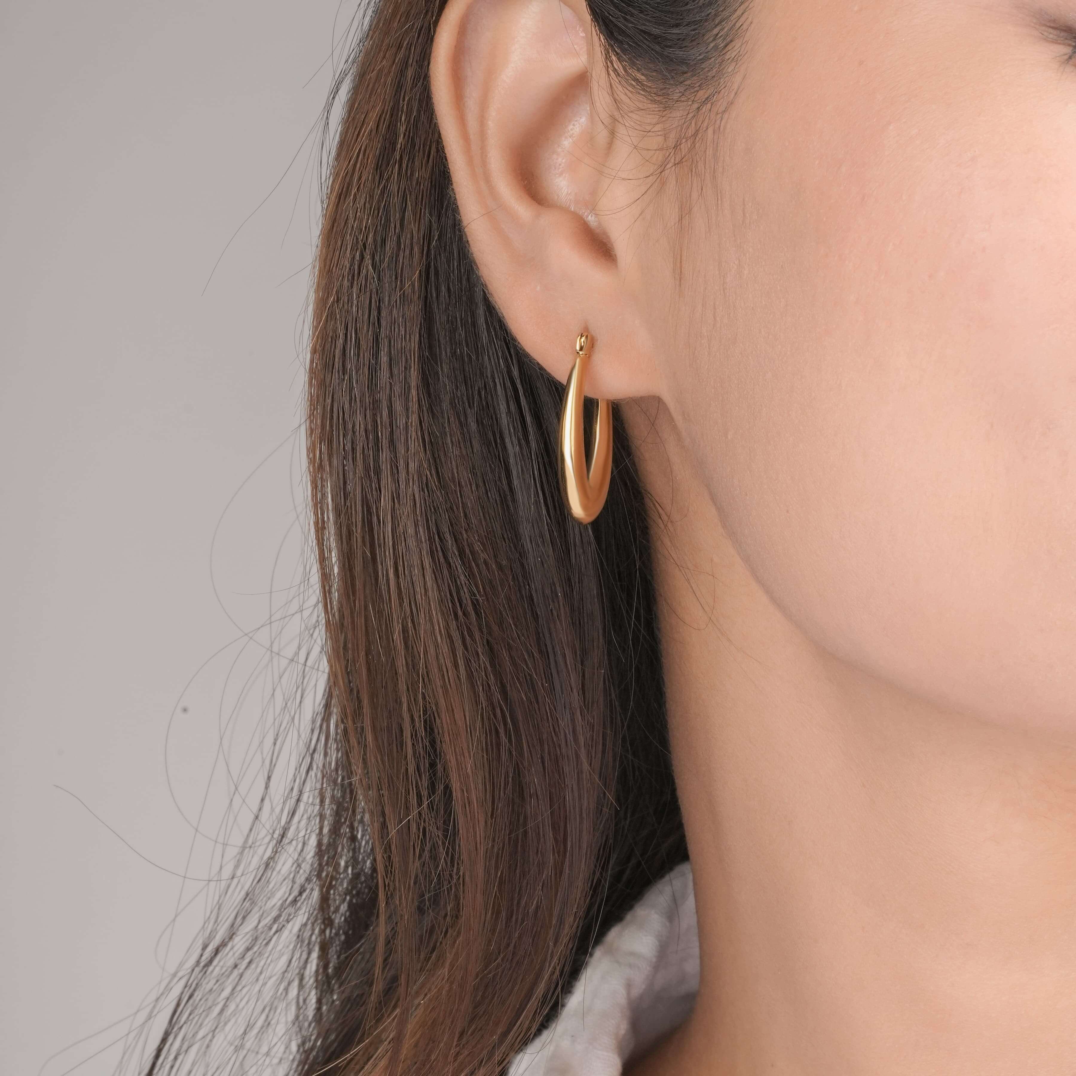 Bold Gold Statement Hoops