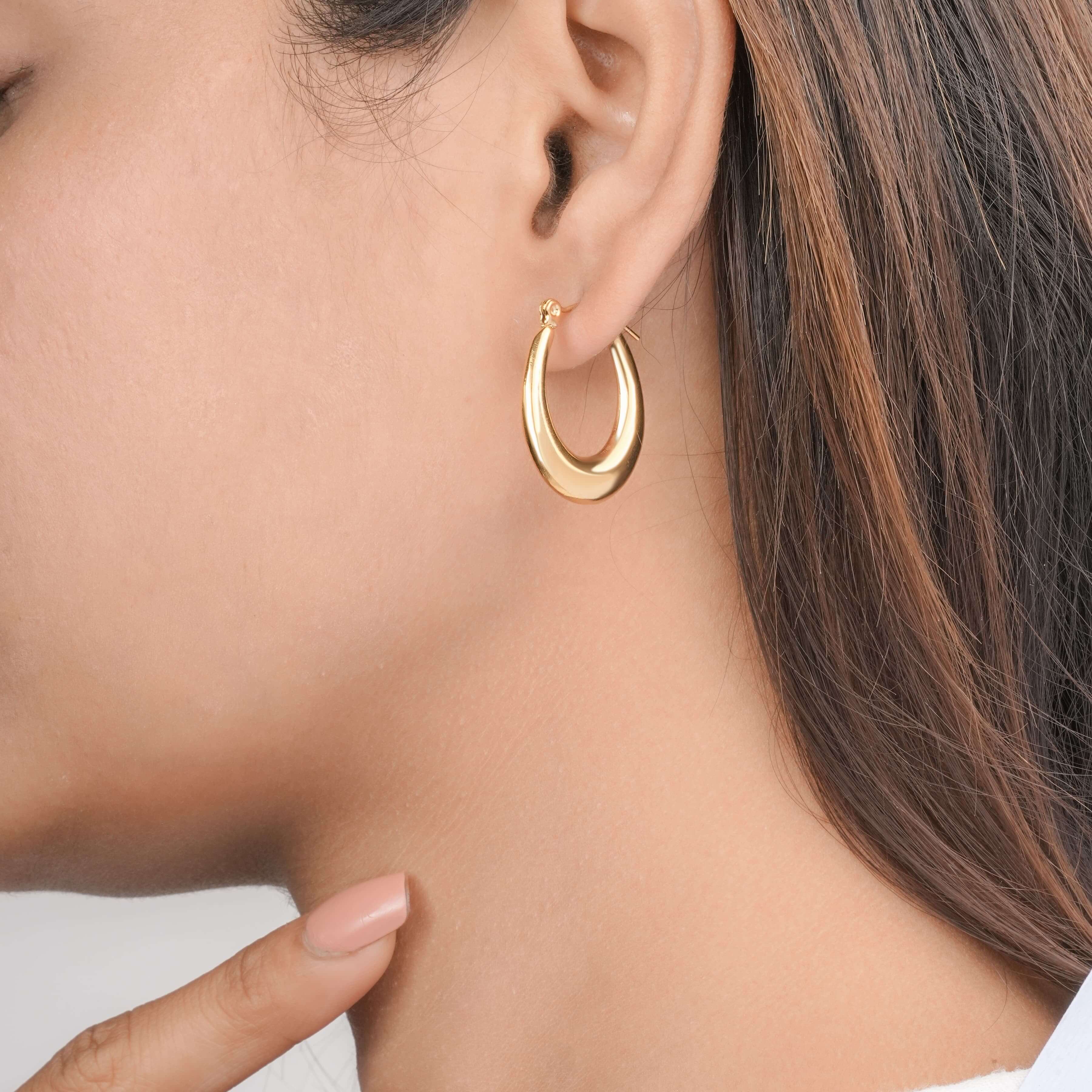 Bold Gold Statement Hoops