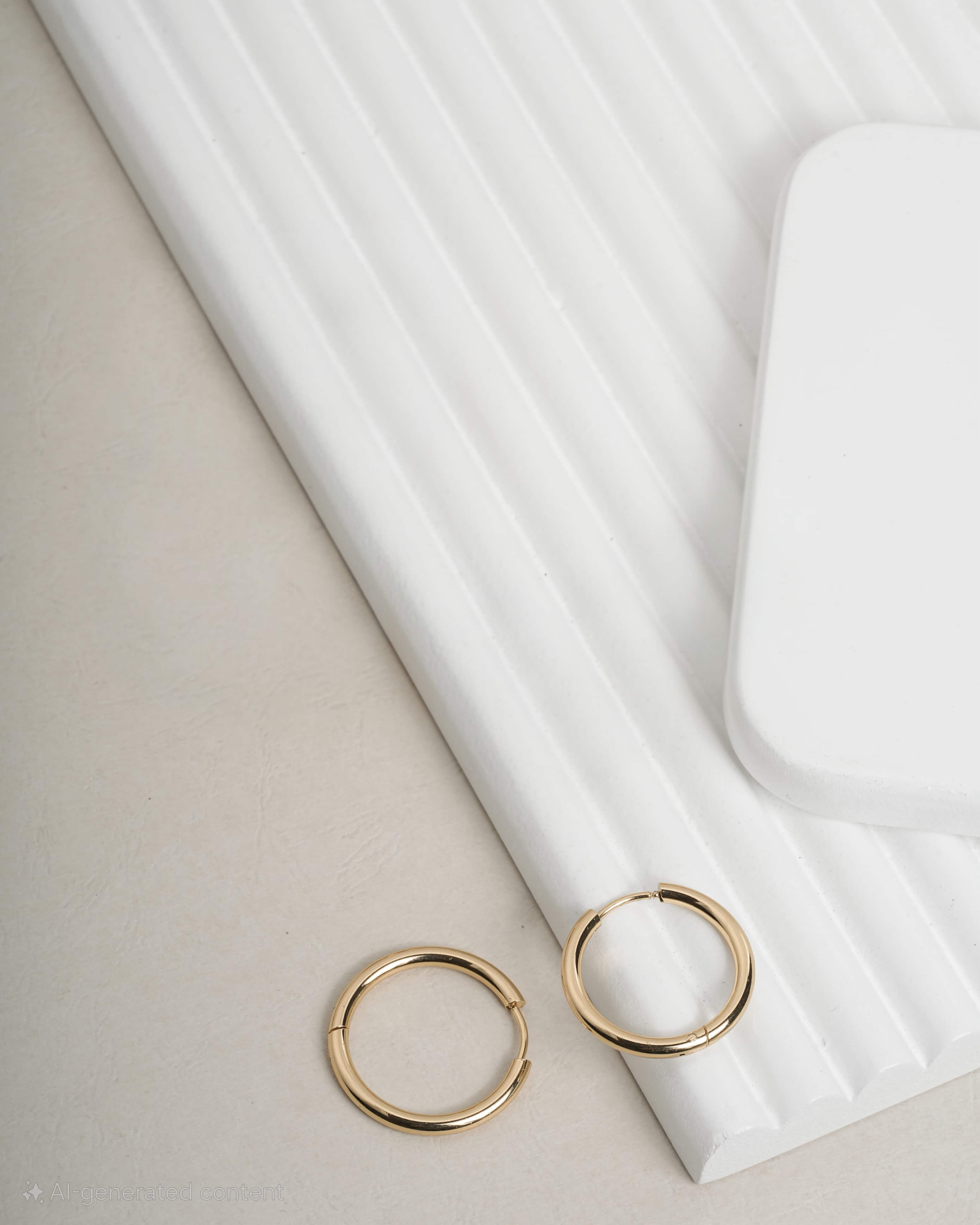 Sleek & Simple Gold Hoop Earrings