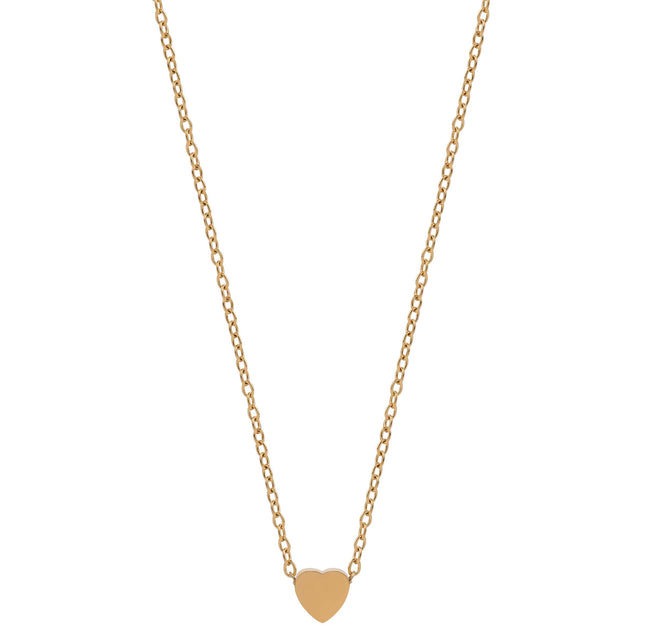 Delicate Heart Pendant Necklace in Gold Tone