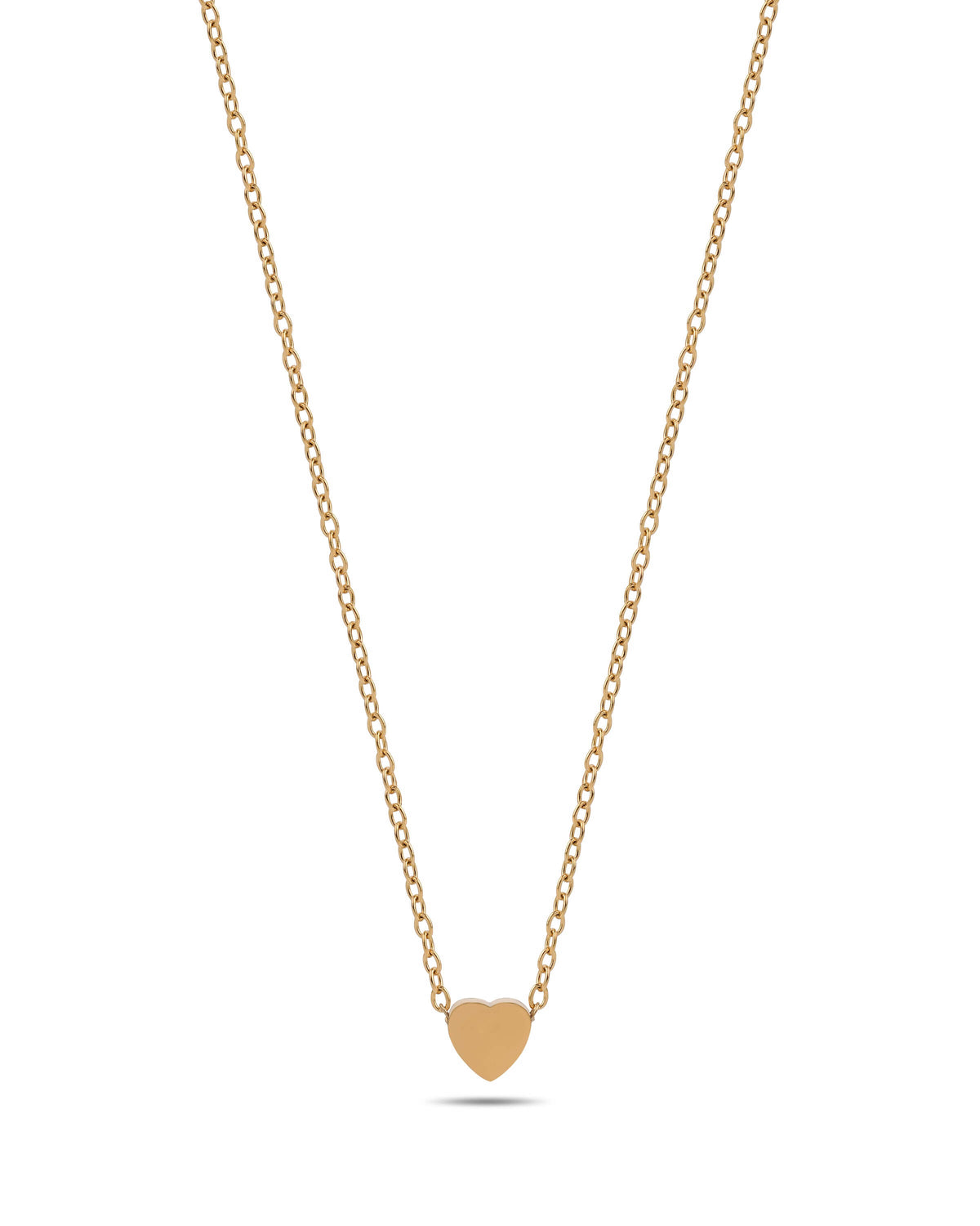 Delicate Heart Pendant Necklace in Gold Tone