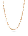 Modern Paperclip Chain Bracelet in Gold Tone