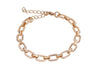 Bold Interlocking Link Bracelet in Gold Tone