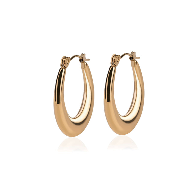 Bold Gold Statement Hoops