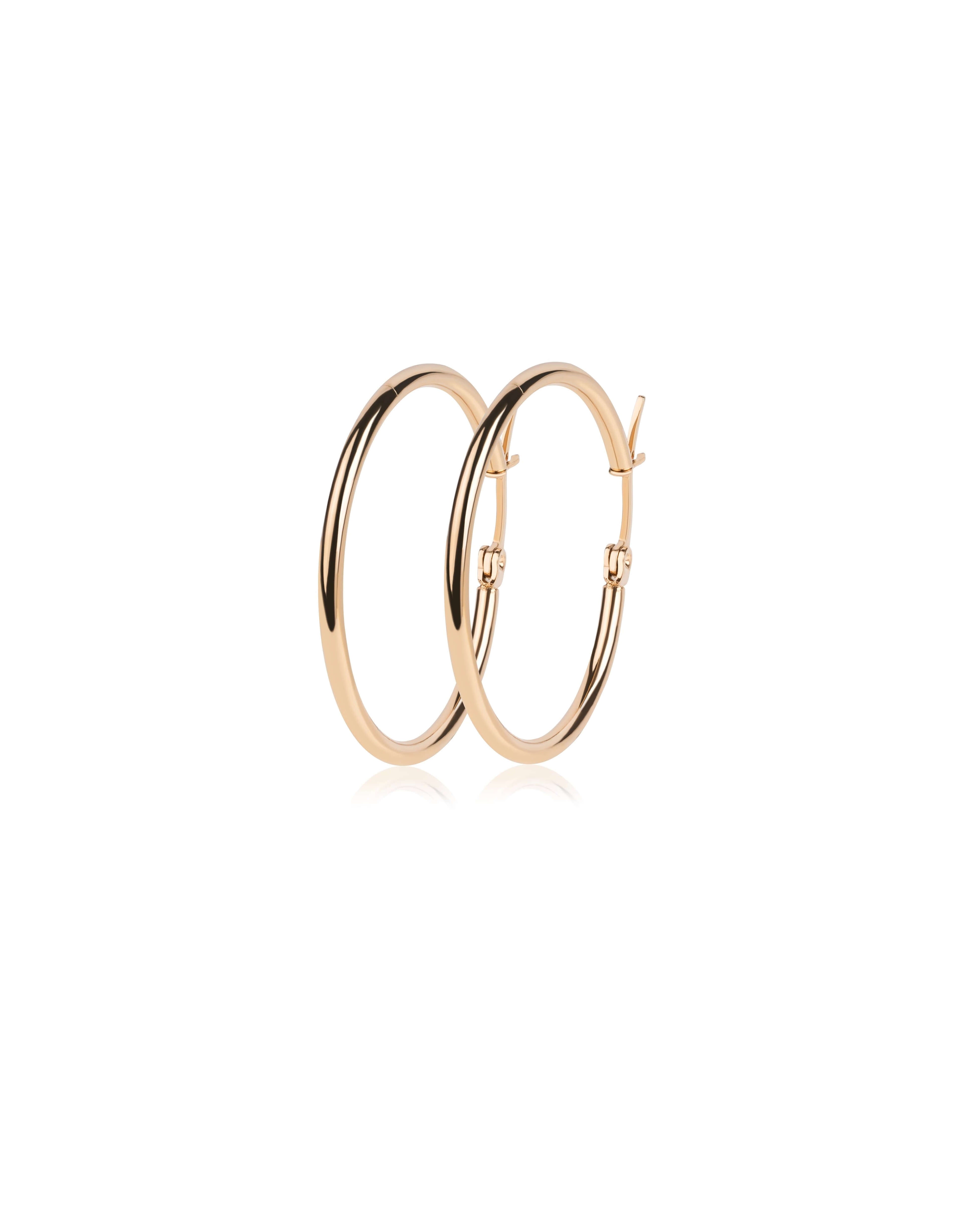 Timeless Gold Toned Hoops